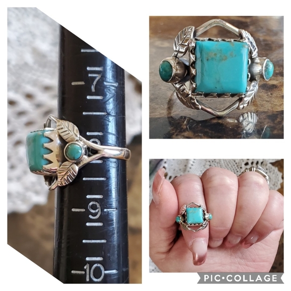 Genuine Arizona Blue Mojave Turquoise Ring 8 - Picture 6 of 6